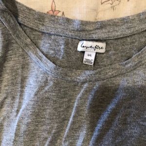 Grey ruched body con dress